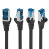 1aTTack.de Patch cable - 10m Ethernet, network, LAN cable CAT6a (for gigabit networks, routers, switches, modems with RJ45 input - black)