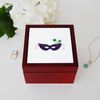 CafePress Face Mask Memory Keepsake Jewelry Box, 5"x5"x3.75"