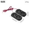 sourcing map 2 Pcs 5 Watt 8 Ohm Double Mini Speaker Full-Range Mobile Portable Advertising Machine Speaker with Terminal Wire Connector Separating Interface for Small Electronic Projects