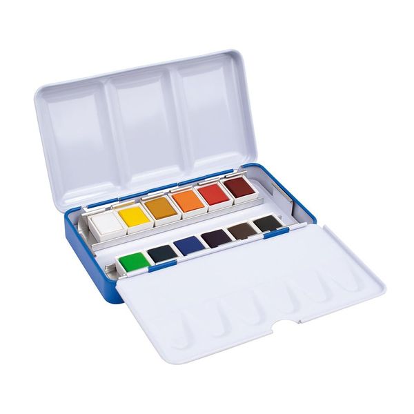 MILAN® Metallic Case 12 Watercolors Half Godet