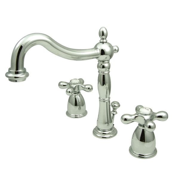 Elements of Design New Orleans EB1971AX Widespread Bathroom Faucet with Retail Pop-Up, 8-Inch to 16-Inch, Polished Chrome