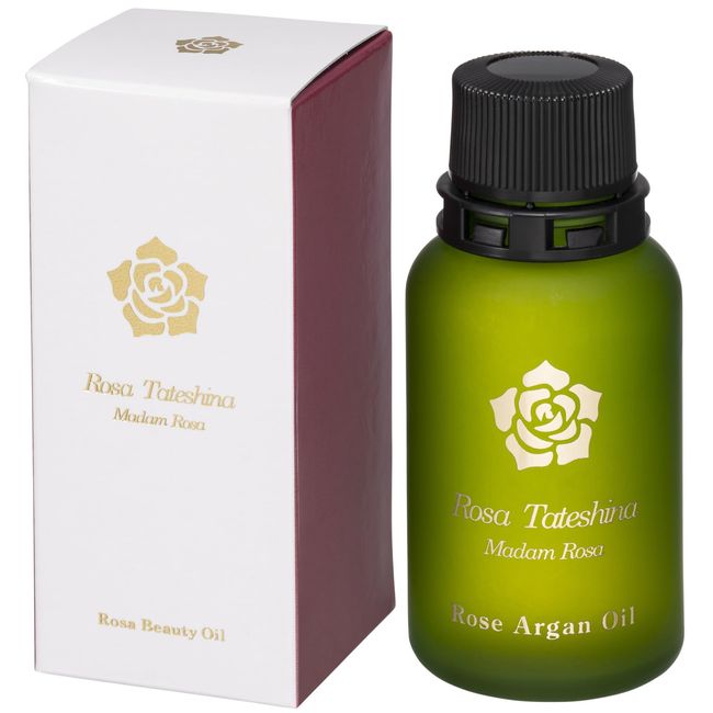 Rose Argan Oil MadamRosa 1.1 oz (30 g) Beauty Oil, Cosmetic Oil, Elegant Rose Scent, Moisturizing, Skin Restoration