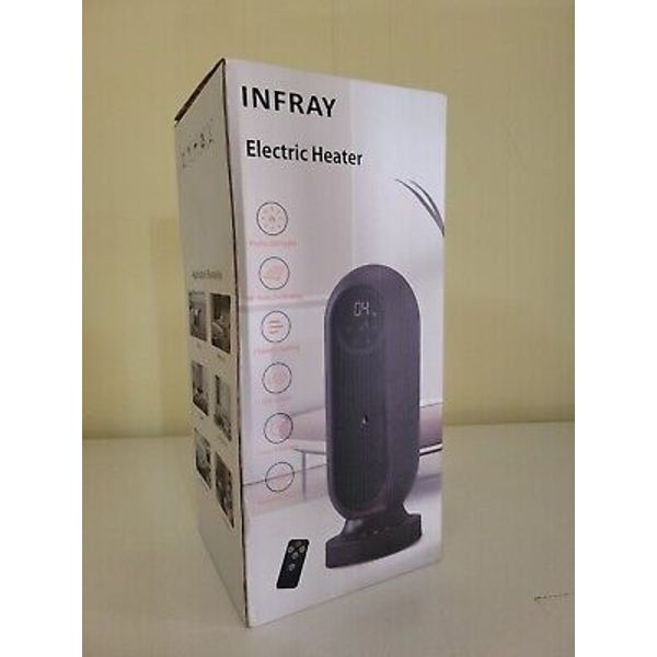 Infray Space Heater 1500W Oscillating Electric Tower Heater 3 speeds LED Display