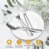 6 Pcs Silver Basic Teaspoon Stainless Steel