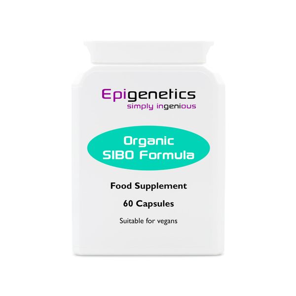 SIBO Formula | Organic Coriander 115mg, Organic Lemon Balm 115mg, Organic Tumeric 115mg | Gut Health, Bloating | 60 Capsules, Vegan Friendly, 1 Capsule Daily