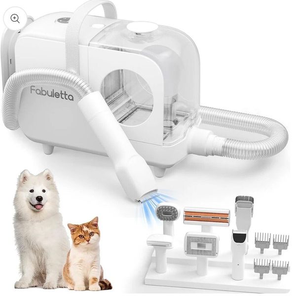 Fabuletta Dog Grooming Kit, 6-in-1 Professional Pet Grooming Vacuum Brand New