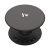 White Initial Letter Y Paw Print Minimalist Gray PopSockets Swappable PopGrip