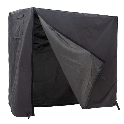 Coverify Heavy Duty Waterproof Log Rack Cover - Outdoor Fire Wood Protection Cover, 4ft - UV Protection, Black