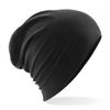 Beechfield - Double Layer Knit - Hemsedal Cotton Slouch Beanie - Black