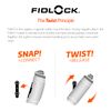 Fidlock Twist Replacement Water Bottle 800 Transparent Clear