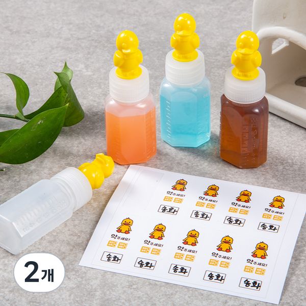 Comet Duck Character 12cc Potion Bottle + Sticker Set, 100pcs