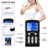 TENS Unit Muscle Stimulator Rechargeable Pulse Massager Device 25 Massage Modes