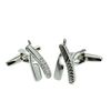 Barbers Cut Throat Razor Cufflinks in a Personalised Engraved Cufflink Box