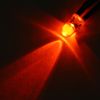 sourcing map 10Pcs 3mm Pre Wired LED, Red DC3-5V Clear Lens, Light Emitting Diodes