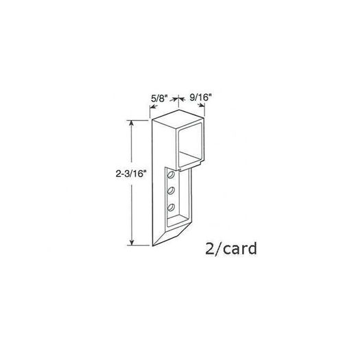 Peerless Top Sash Guide For Metal and Aluminum Windows White Plastic Sash Guide