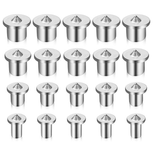 Zorveiio 20Pcs Solid Dowel and Tenon Center Transfer Plugs, Doweling Centering Pins Drill Hole Tool for Woodworking Tool Accessories(4 Sizes,1/4 5/16 3/8 1/2 Inch)