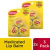 Carmex Medicated Lip Balm Jars, Lip Moisturizer for Dry, Chapped Lips, 0.25 OZ - 3 Count (2 pack)