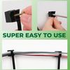 Boltza® Saddle Mount Cable Ties - Black, 7.5mm x 180mm | Durable and Versatile Cable Management Solution (10)