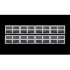 Colonial 509 Set of 8 Window Inserts/Short Panel HOLMES Garage Doors White