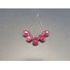 Stone Town Ruby Natural Stone Dew Drop Mirror Cut A Grade approx. 8x6 mm 5 Drop Set Earrings Material