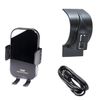 Beat Sonic Smartphone Stand for Suzuki Hustler (BSA25A Automatic Opening and Closing Holder Set with Wireless Charging Function)