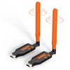 Wireless HDMI Transmitter and Receiver, Long Range 150M/450Ft, 1080P HD Strea...