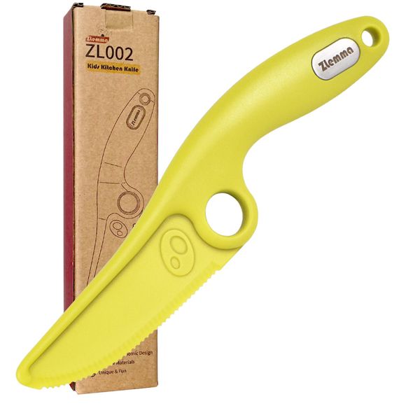 ZLemma Kids Nylon Training Knife with Learning Ring - Green