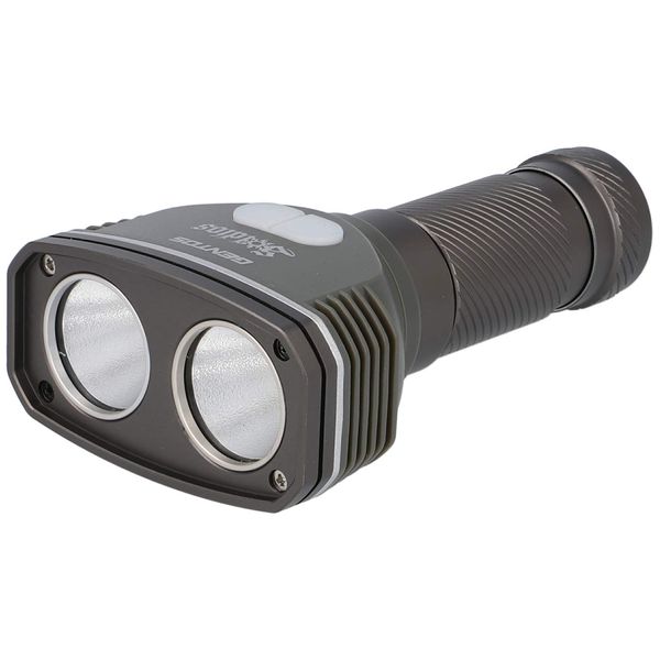 GENTOS Soldios SDF-432D LED Flashlight, 350 Lumens Brightness, 2 Hours of Practical Lighting, High Color Rendering Warm LED Light, Uses 3 AAA Batteries, Black, Width 2.8 x Length 4.8 x Height 1.5