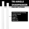Spyderco Tri-Angle Sharpmaker with Safety Rods, Instructional DVD, Two Premium Alumina Ceramic Stone Sets for Blade Repair and Professional-Grade Finishing - 204MF