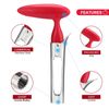 SCHVUBENR Premium Apple Corer Tool - Easy to Use and Clean Sturdy Core Red 