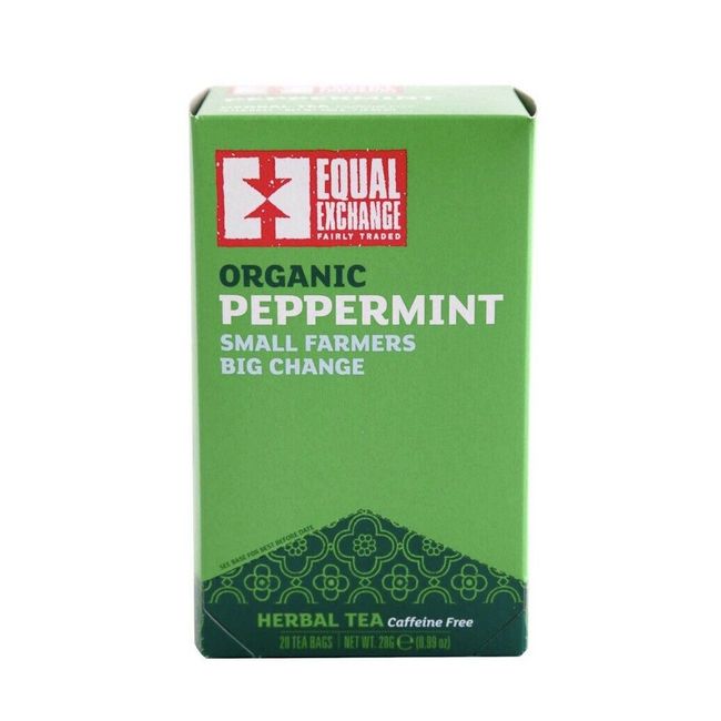 NEW Equal Exchange Tea Pacific Peppermint Organic Caffeine Free 20 Count