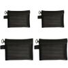ZHSHXNGY 4 Pcs Mesh Makeup Pouch Gray Makeup Pouch Hanging Portable Multi-functional