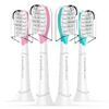 Kids Replacement Heads for Philips Sonicare: 7+ Child Soft Electric Toothbrush Standard Children Brush Head for Boy Girl, HX6032/94 HX6042 HX6340 HX6034 HX6321, Pink & Blue 4 Pack