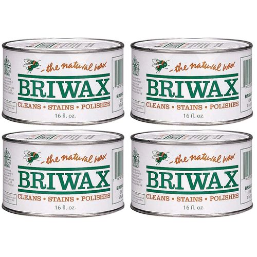 Light Brown Briwax Original Formula (Four Pack)
