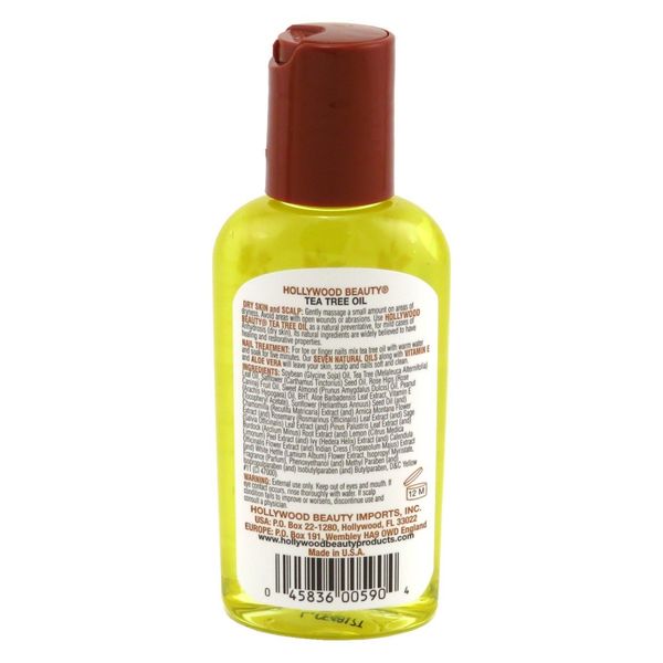 Hollywood Beauty Tea Tree Oil 2 Ounce (59ml) (6 Pack)