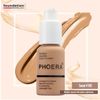 Phoera Foundation Full Coverage Makeup Set - Includes x2 Sand 30ml Matte Foundation, 6ml Face Primer & Liquid Foundation Brush for Easy Application