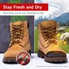 The Felt Store 8mm Long-Lasting Wool Felt Insoles for Men and Women, Warm Wool Boot Insoles for Winter, Adjustable Wool Insoles, 2 Pair - Size 7