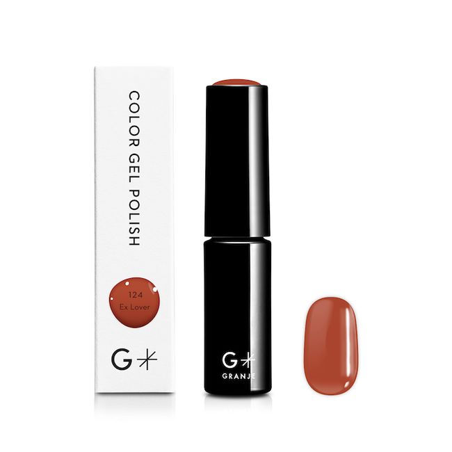 GRANJE Gel Nail Color (124 Ex Lover) | Color Gel Polish Made in Japan Terracotta Maroon Easy Self Gel Nail Made in Japan Cosmetics &lt;GRANJE Official&gt;