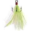 EAGLE CLAW Lazer Dressed Treble Chartreuse and White