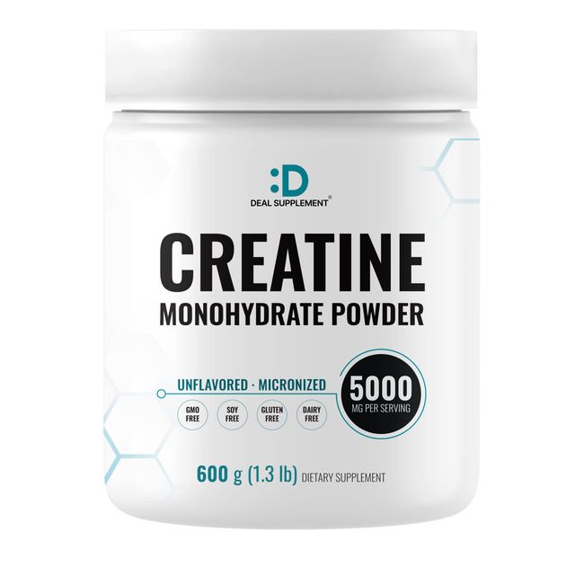 Micronized Creatine Monohydrate Powder 5000mg - Pure Creatine