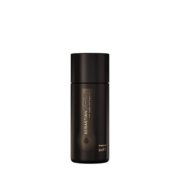 Sebastian Professional Dark Oil Light Shampoo with Argan and Jojoba Oil - Cleanses Hair and Gives It Shine and Lightness - 50ml