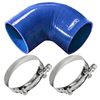 Blue 3" to 2.5" Silicon Elbow 90 degrees (5 Ply)