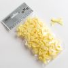 Italian Options Gingham Check Ribbon Bows 100-Piece Pack, 3 cm Bow Width, Yellow