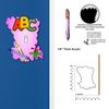 Off The Wall Plates - Kids Learning ABC Pink - Single Gang Light Switch