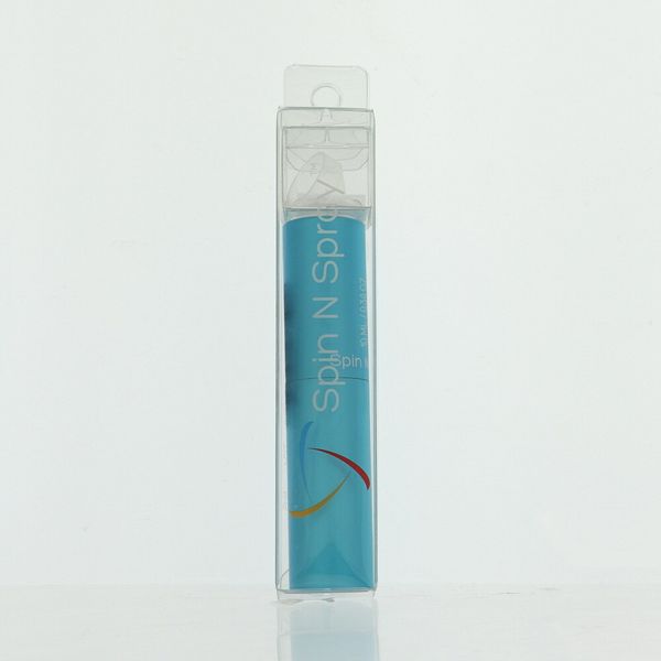 Turquoise Atomizer by Spin N Spray Box for Unisex 0.34 Oz Empty Refillable