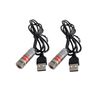Red line Laser Module, Industrial Laser Module, Adjustable Focus, line Length 39″USB Connector Diameter 12mm(traverse-2pack)
