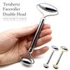 Gold Stone Terahertz Ore Face Roller, Beautiful Face, Small Face, Face Massage, Health, Beauty, Parts Color, Gold