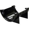 FloPlast Mini Gutter 76mm Black Union Bracket