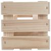 Small Rectangular Wooden Display Crate | 23.5 x 12 x 12 cm | Presentation Storage Box | Plain Unpainted & Untreated Pine for Craft