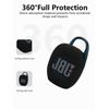 Silicone Case for JBL CLIP 5, Comfortable Silicone Portable Scratch Resistant Waterproof Drop Resistant,Black